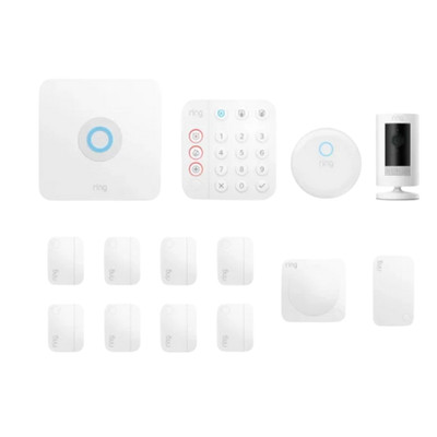 Ring 14-piece Security Kit (2nd Gen) with Outdoor Cam - White