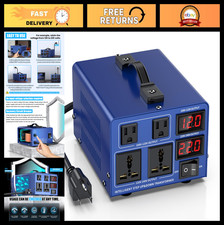 1000W Heavy-Duty Voltage Converter Transformer Step-Up/Step-Down 110V/220V, LCD