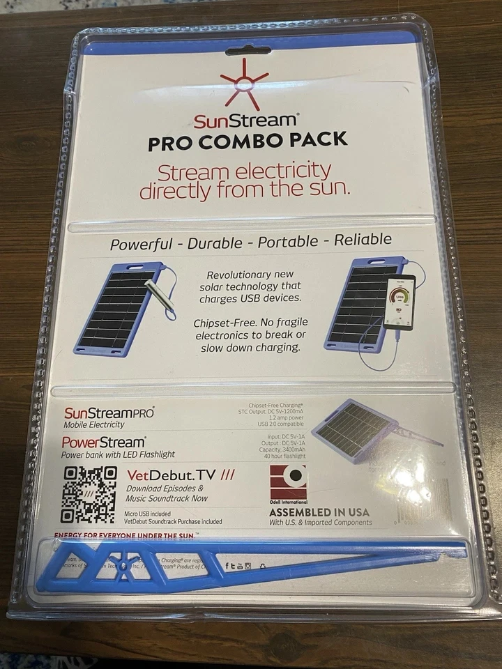 Sunstream PRO Rugged Waterproof USB Charging Solar Panel Pack Wholesale 10-200PC - Image 2 of 4