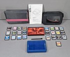 Nintendo DS Lite Handheld Video Game Console Red/Black Bundle w/ 25 Games *READ*