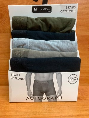 M&S Autograph 5 Pack Modal Rich 360 Flex  Trunks Medium