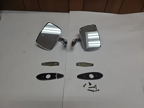 OEM 1968 1969 Skylark Gran Sport GS Door Mirror Pair 1383841 1383840 Original