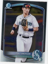 2025 Bowman Chrome Prospect Rookie Colt Emerson #17 Mariners