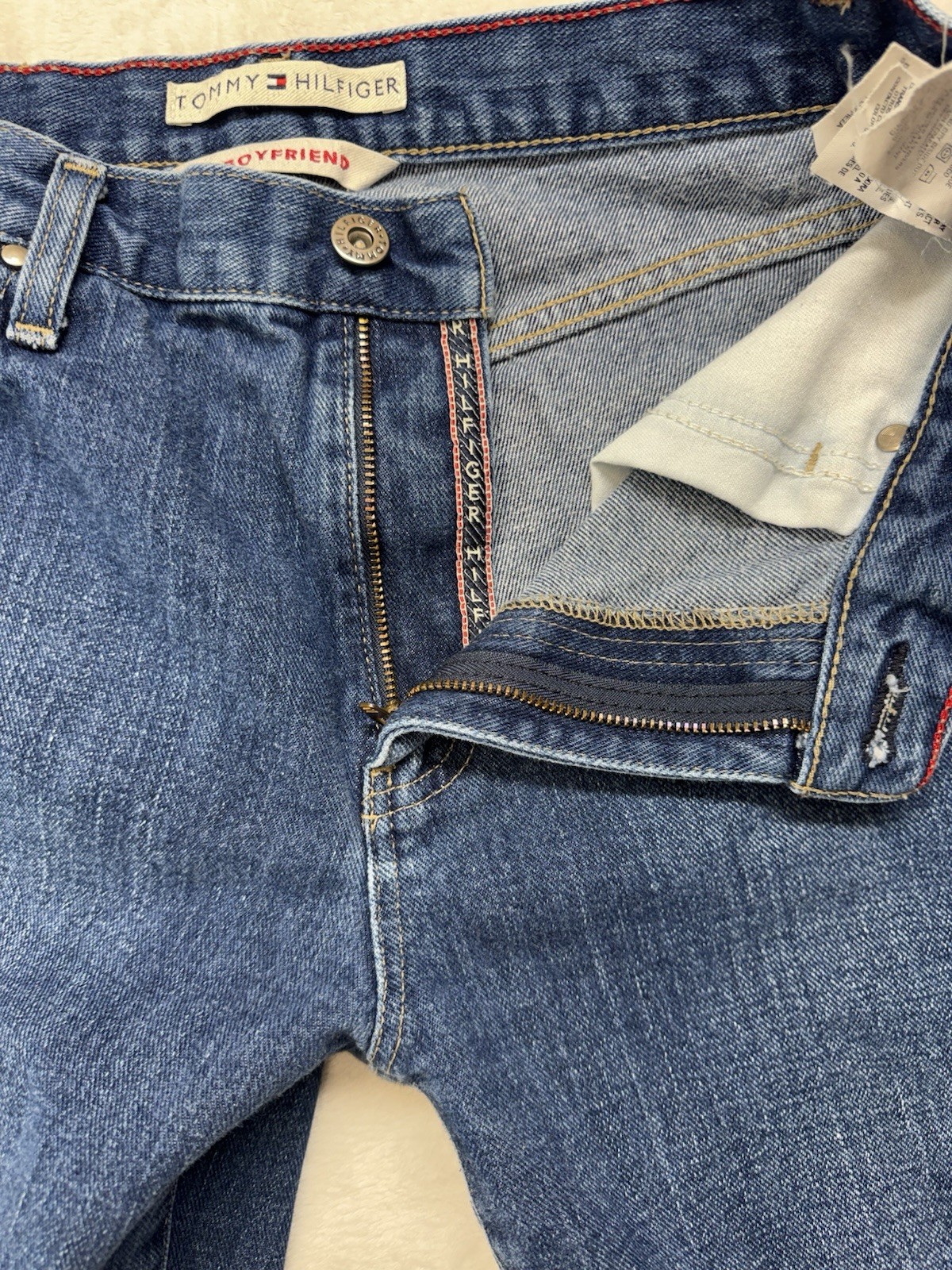 Tommy Hilfiger women Sz 6 Long Tall Boyfriend Jeans thumbnail 3