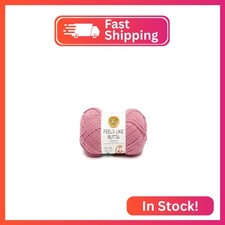 Lion Brand Yarn Feels Like Butta Yarn, Velvety-Soft Yarn for Crocheting and Knit