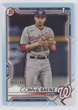 2021 Bowman Draft Sky Blue 56/499 Dustin Saenz #BD-14 0j0j