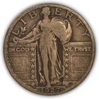 1927-S Standing Liberty Quarter Very Fine VF Coin #26597