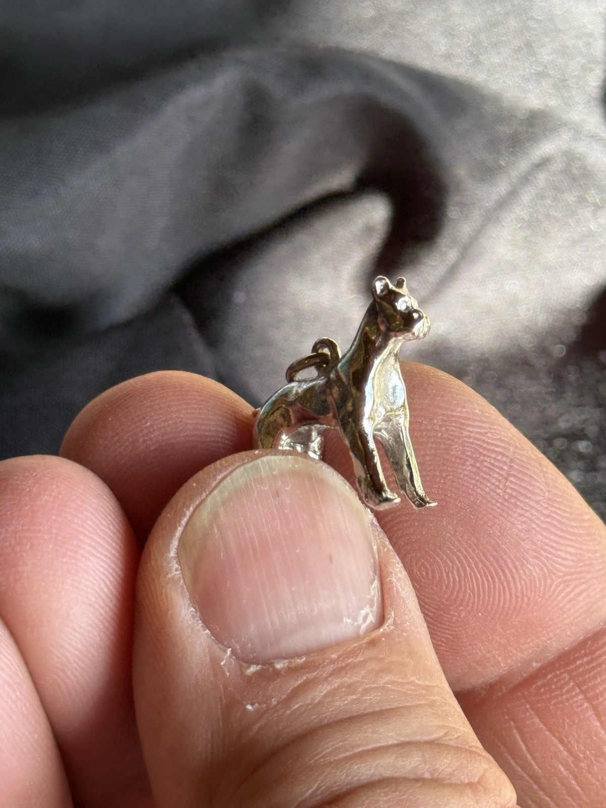 Handcrafted Solid 925 Sterling Silver Boxer Dog P… - image 5