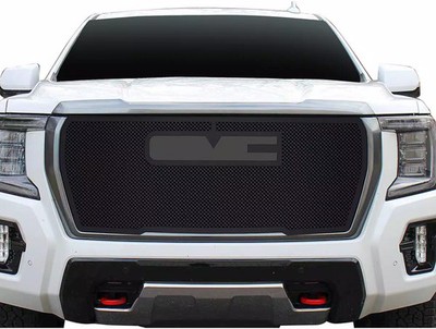 APS Black Wire Mesh Grille Fits 2021-2024 GMC Yukon AT4