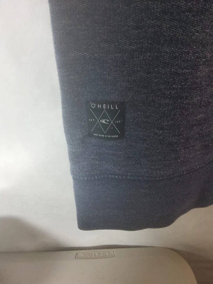Sudadera Pullover O'Neill Azul Rayas Con Bolsillo Frontal Talla Mediana Foto 4 de 4