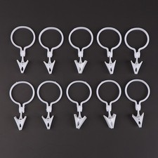 10Pcs Plastic Curtain Buckle Clip White Curtain Tie Buckles Home Supplies