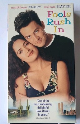 Fools Rush In VHS 1997 Matthew Perry, Salma Hayek Free Shipping