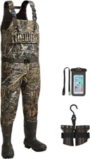 Tidewe Chest Waders Neoprene Camo Bootfoot 1600G Insulated Size 9 New