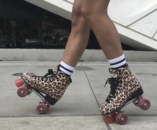Impala Leopard Rollerskate Women's US 10 UK 8 EU 41 Vegan Model Roller Skates