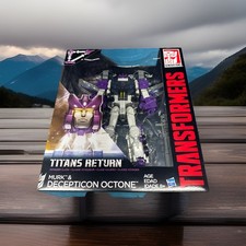 2016 Transformers Titans Return DECEPTICON OCTONE  G1 Octane  & MURK Headmaster