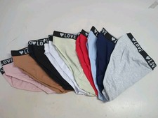 Women's Seamless Cotton Bikini Love Brief Panties Large Multicolor Lot of 9
