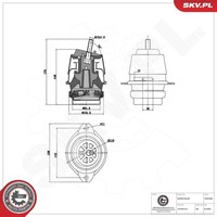 Esen SKV Lagerung, Motor Links, Rechts U.A. FüR Audi, VW