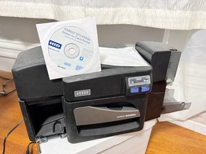 HID Fargo DTC4500e Dual-Sided ID Card Printer - Black, USB & Ethernet #55100