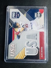 2020 Panini Elite Extra Edition - USA Baseball Material Alec Bohm #USAM-AB Black
