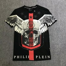 TSHIRT PHILIPP PLEIN INDIAN SHIRT PHILIP SKULL STRASS SKULL T-SHIRT POLO