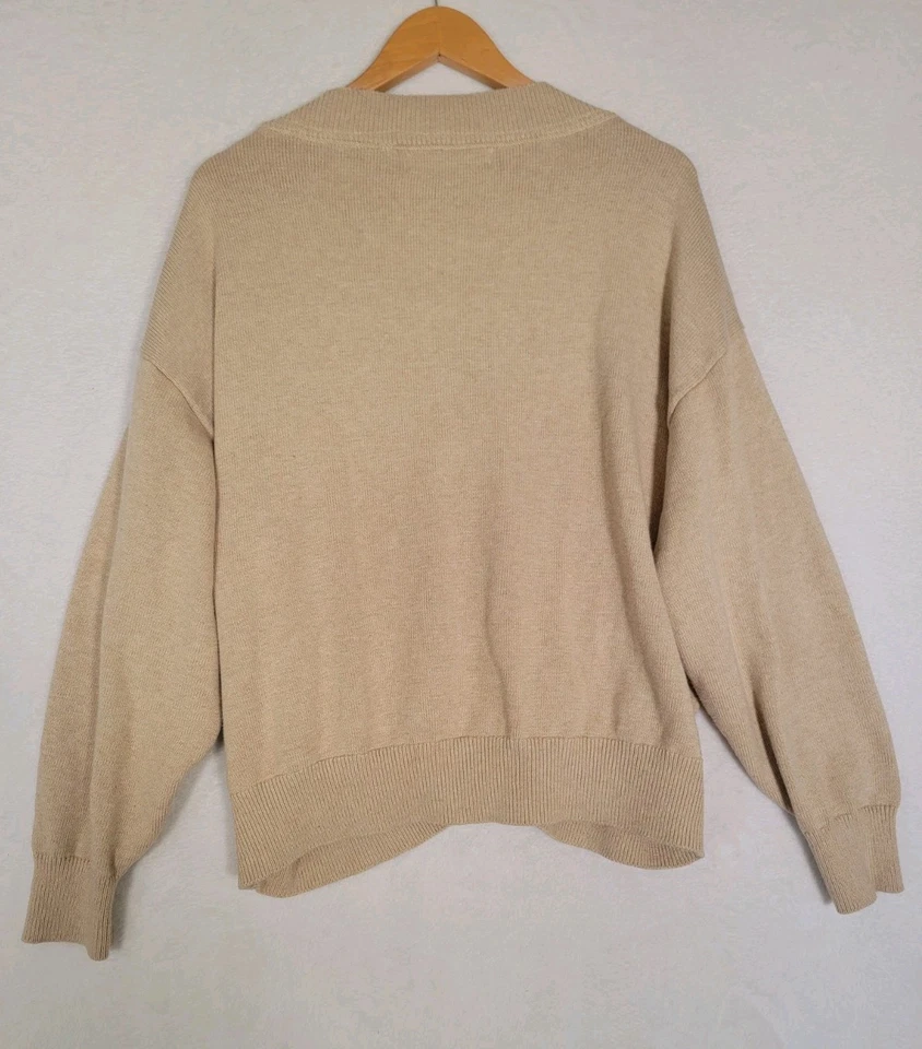 Suéter-Cardigan Free People Mujer Playa Solar Avena Talla Mediana Foto 2 de 4