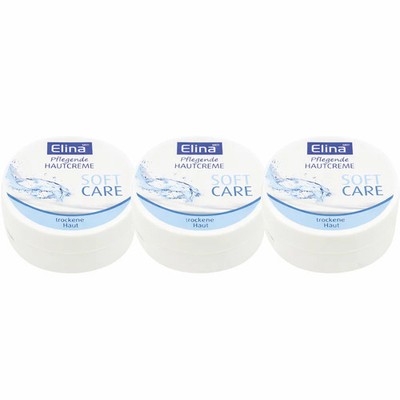 Elina Med Pflegende Hautcreme Soft Care   75 ml (3 Pack)