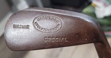 Antique Vintage Jack Ross Stockton Brook Hickory Wood Shaft Golf Club Mashie