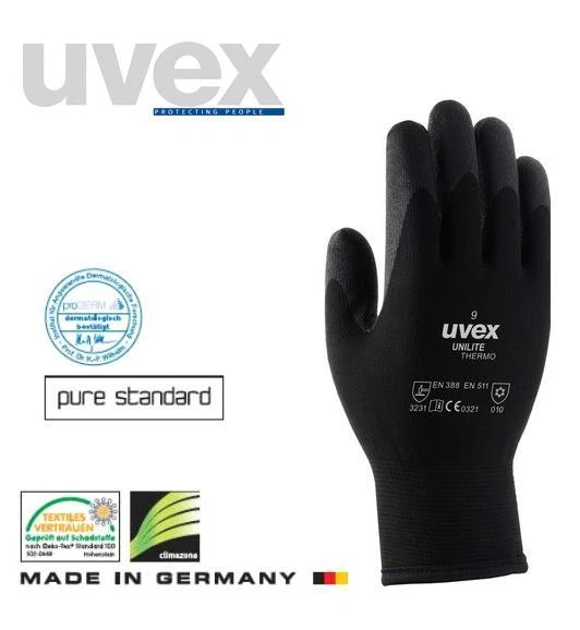 UVEX unilite Thermo Handschuh Thermohandschuh Kältehandschuh Arbeitshandschuh