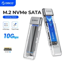 ORICO M.2 NVMe SATA SSD Enclosure USB3.2 Gen2 Type-C 10Gbps to M.2 SSD Enclosure