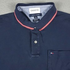 Tommy Hilfiger Polo Shirt Mens XL Blue Casual Short Sleeve Adult 