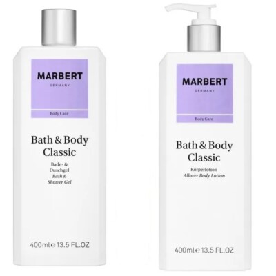 Marbert Bath & Body Classic Körperlotion 400ml + Bade & Duschgel 400ml