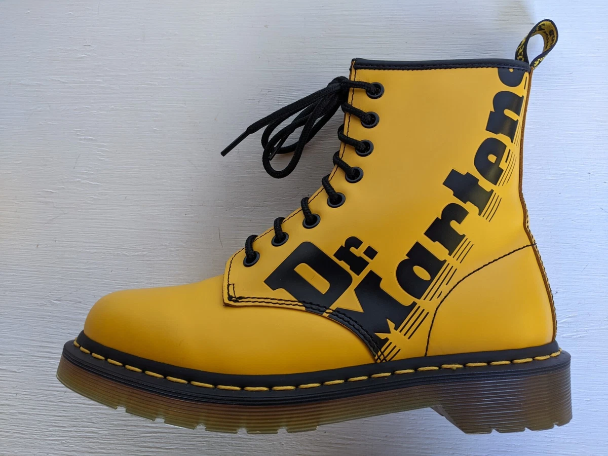 Dr martens hotsell yellow smooth