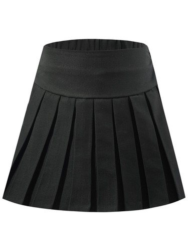 Kids Girls Skort Elastic Pleated Toddler Skirt Skirts Uniform Casual Costume - Picture 7 of 47