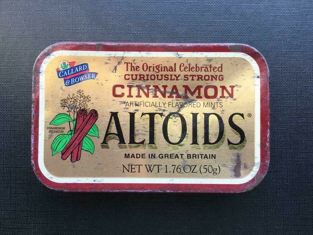VINTAGE OLD Cinnamon ALTOIDS TIN Box Great Britain CALLARD