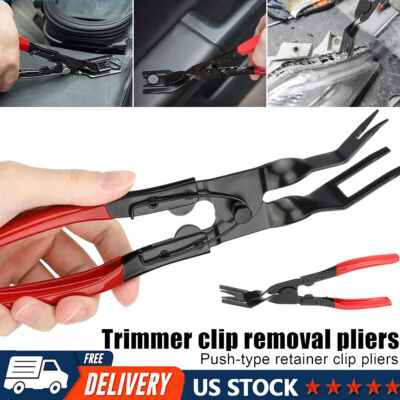 #ad Car Trim Clip Upholstery Removal Tool Door Panel Fastener Pin Pliers Puller Red $7.50