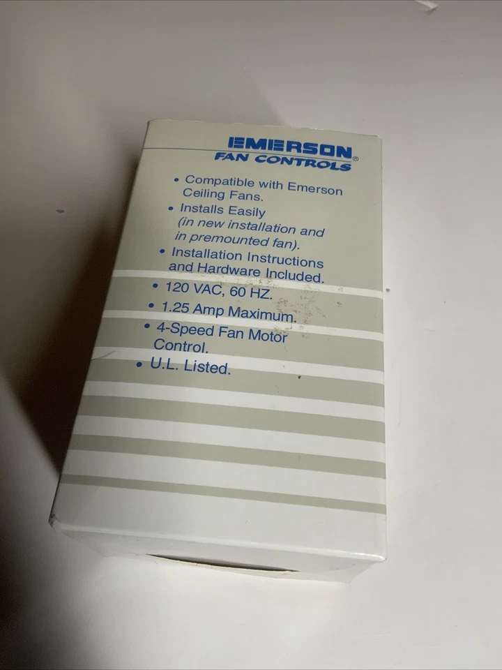 SW90W Emerson Fan Light " Dual Slide "  Wall Control - Almond Color - Quietslide - Image 3 of 4