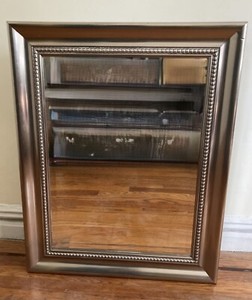 Surface or Recessed Bath Cabinet W/Mirrored Door and Interior, Glass Shelves