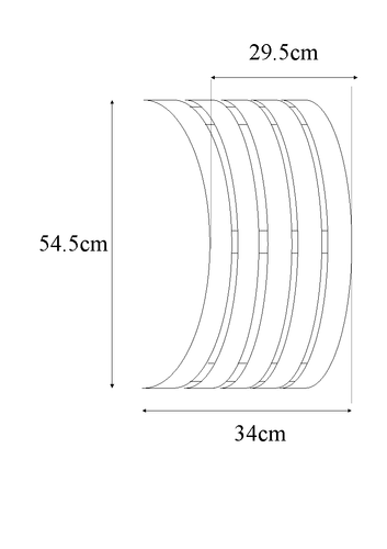 Curved Shaped Solid Beech Wooden Duck Board Bathroom Shower Mat - White Satin - Picture 3 of 10