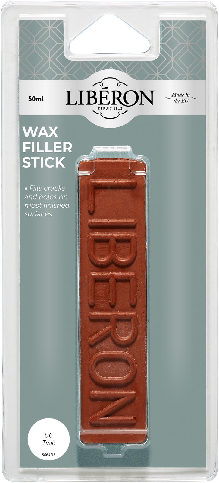 Liberon Wax Filler Stick 06 Teak 50g