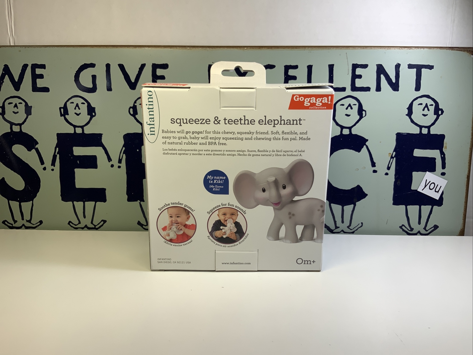 squeeze and teethe elephant