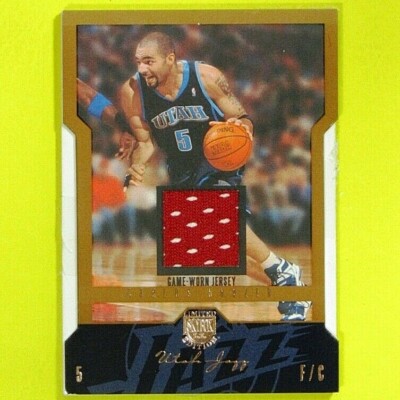 CARLOS BOOZER  2004-05  MEMO. GAME WORN  JERSEY PROOF  93/99  #44  Utah Jazz