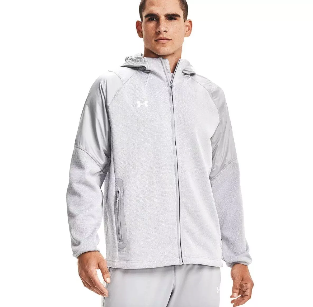 Under Armour Men's Full Zip Water-Resistant Swacket Team Jacket