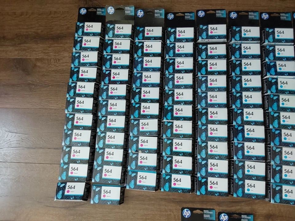 Cartuchos de tinta 175 HP cian magenta amarillo negro 564 920 57 caducados OEM envío gratuito Foto 2 de 4