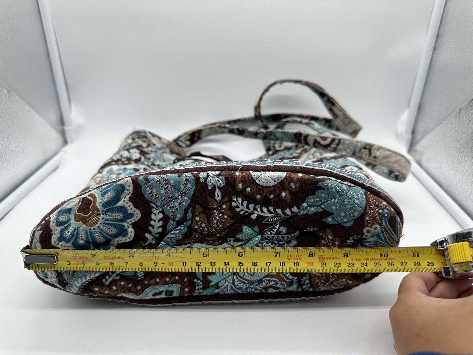 Vera Bradley Java Blue Brown purse ( Poor Conditi… - image 9