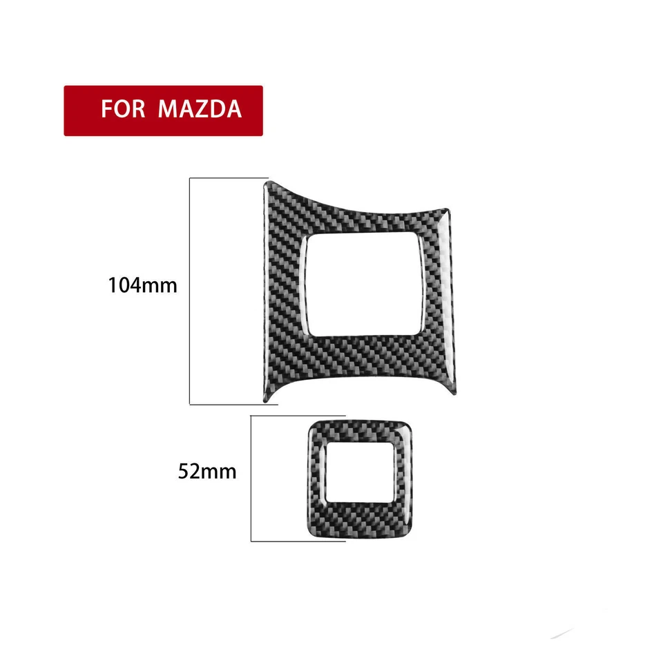 Para Mazda MX-5 Miata 2012-2015 piso de fibra de carbono console hatch frame - Imagem 2 de 4