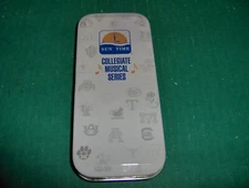 Vintage Sun Time Collegiate Musical Series Wristwatch Metal / Tin Case w Tag