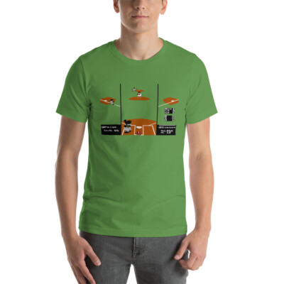 RBI Baseball Graphics NES Nintendo Vintage Style Short-Sleeve