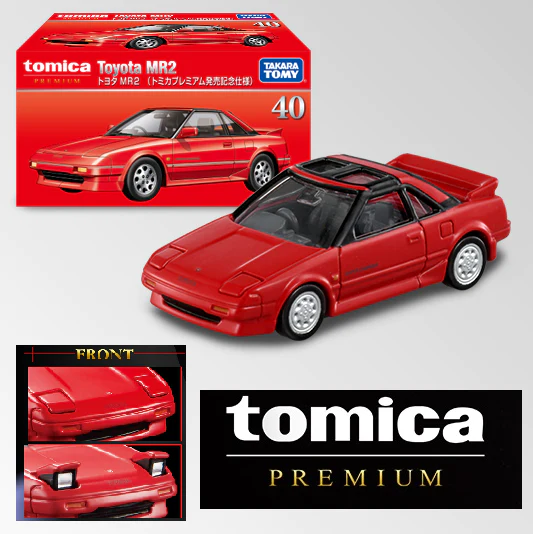 Takara Tomy Tomica Premium Diecast Model Car No. 40 Toyota MR2 (1St)-image