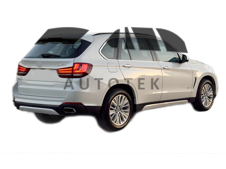 Película precortada en todos los lados + ventana trasera cualquier tono % VLT para BMW X5 (2014-2018) Foto 2 de 4