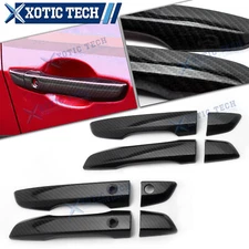 Carbon Fiber Door Handle Cover Trims For Honda Civic 10th 2016-2021 Accessories
